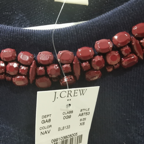 J. crew Necklace embroidered sweatshirt - Picture 3 of 5